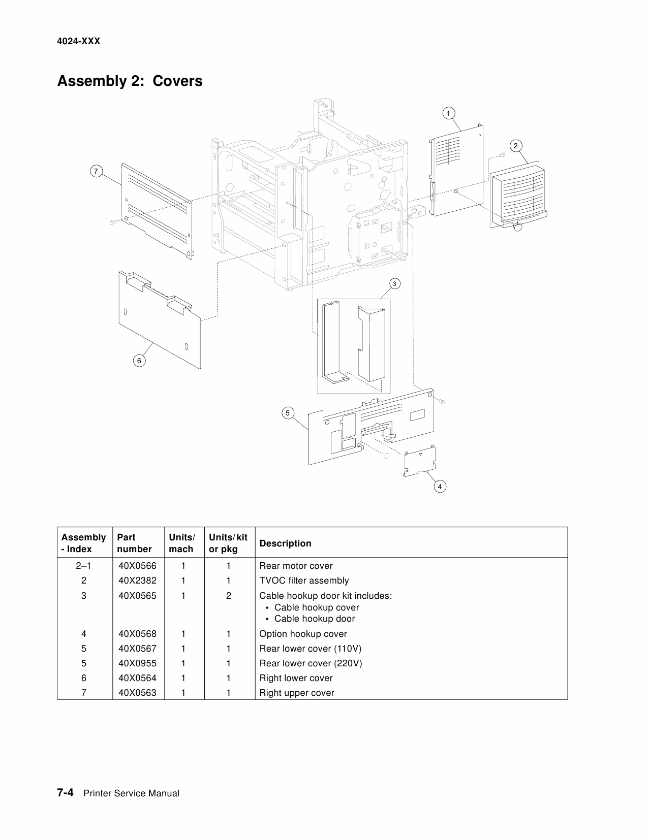 Lexmark W W840 4024 Service Manual-5